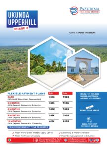 AFFORDABLE PLOTS FOR SALE IN "DIANI"